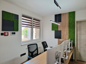 Szolnoki iroda zöldfal