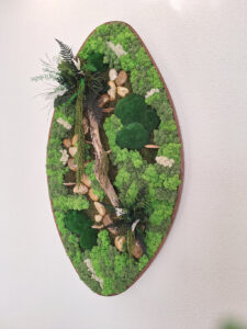 Inárcsa, családi ház - tartósított zöldfal