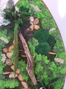 Inárcsa, családi ház - tartósított zöldfal