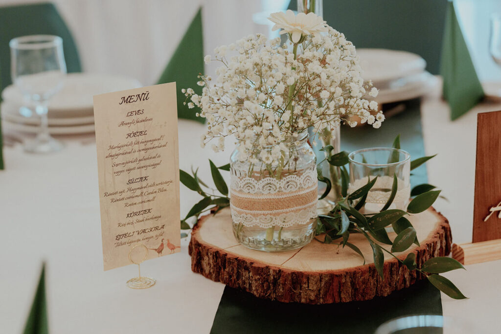 Esküvői dekor Kiss Katalin alwaysgreen.hu